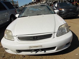 2000 Honda Civic Ex White Coupe 1.6L Vtec AT #A22570